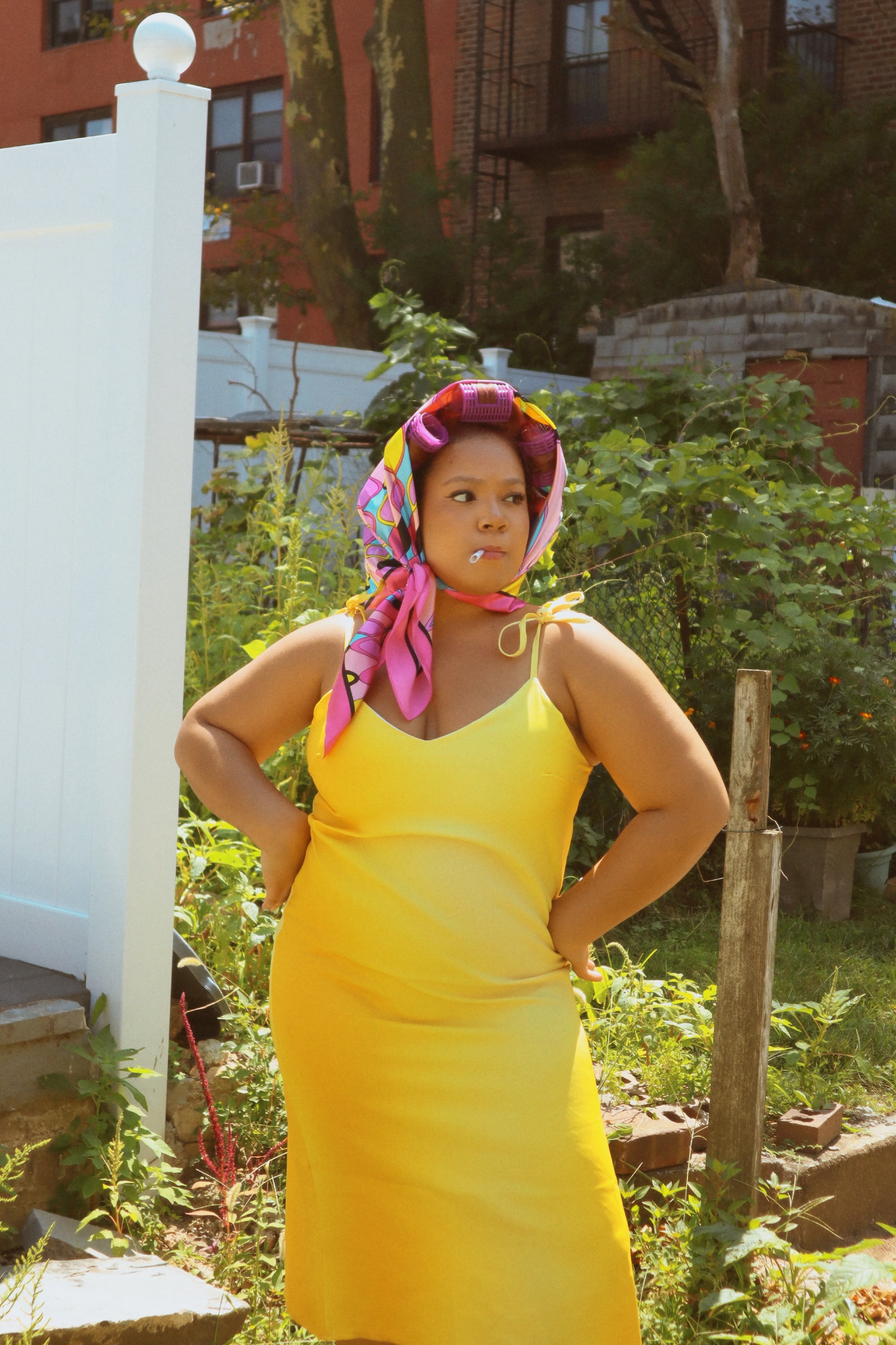 Casablanca Tie-strap Midi Dress